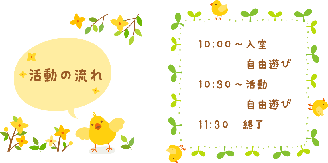 ひよこ組活動の流れ